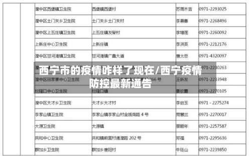 西宁市的疫情咋样了现在/西宁疫情防控最新通告-第1张图片