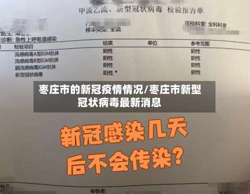 枣庄市的新冠疫情情况/枣庄市新型冠状病毒最新消息-第2张图片